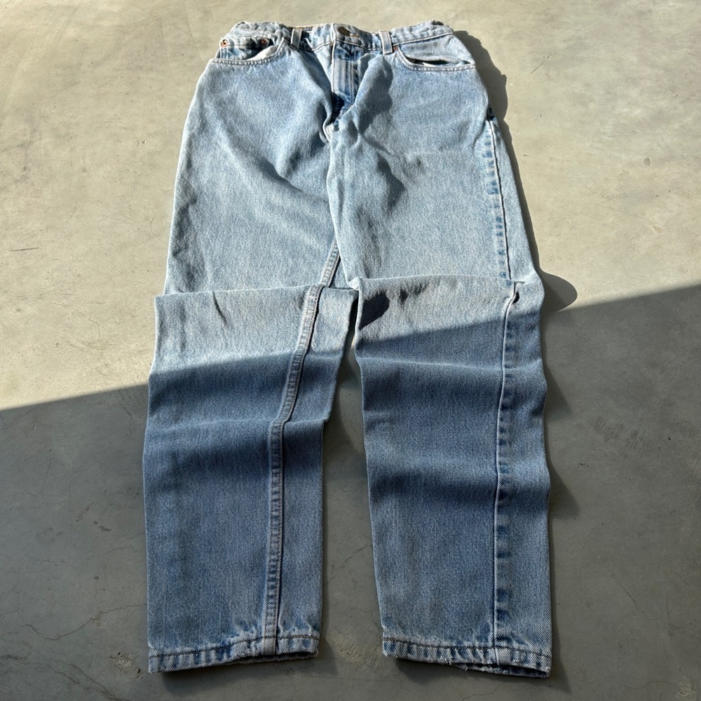 Vintage Levis 551 Relaxed Fit Tapered Leg Jeans Light Wash 4 PET M 26x27